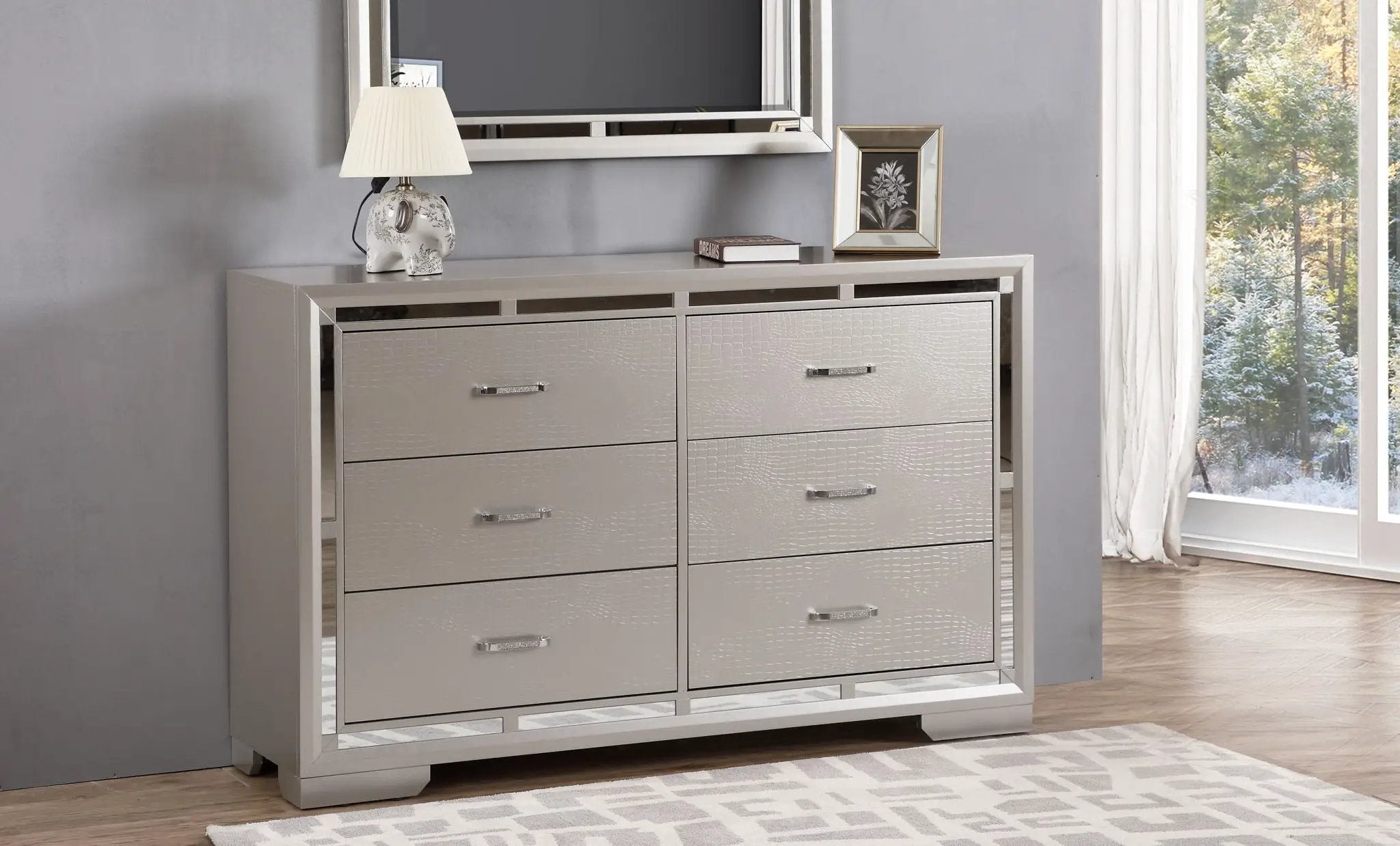 Alana - Dresser - Silver Champagne by HouseOfZazla