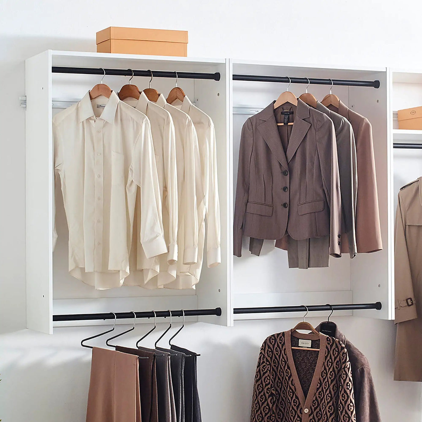 Devi - Wall Mounted Closet System & Modular Units by HouseOfZazla