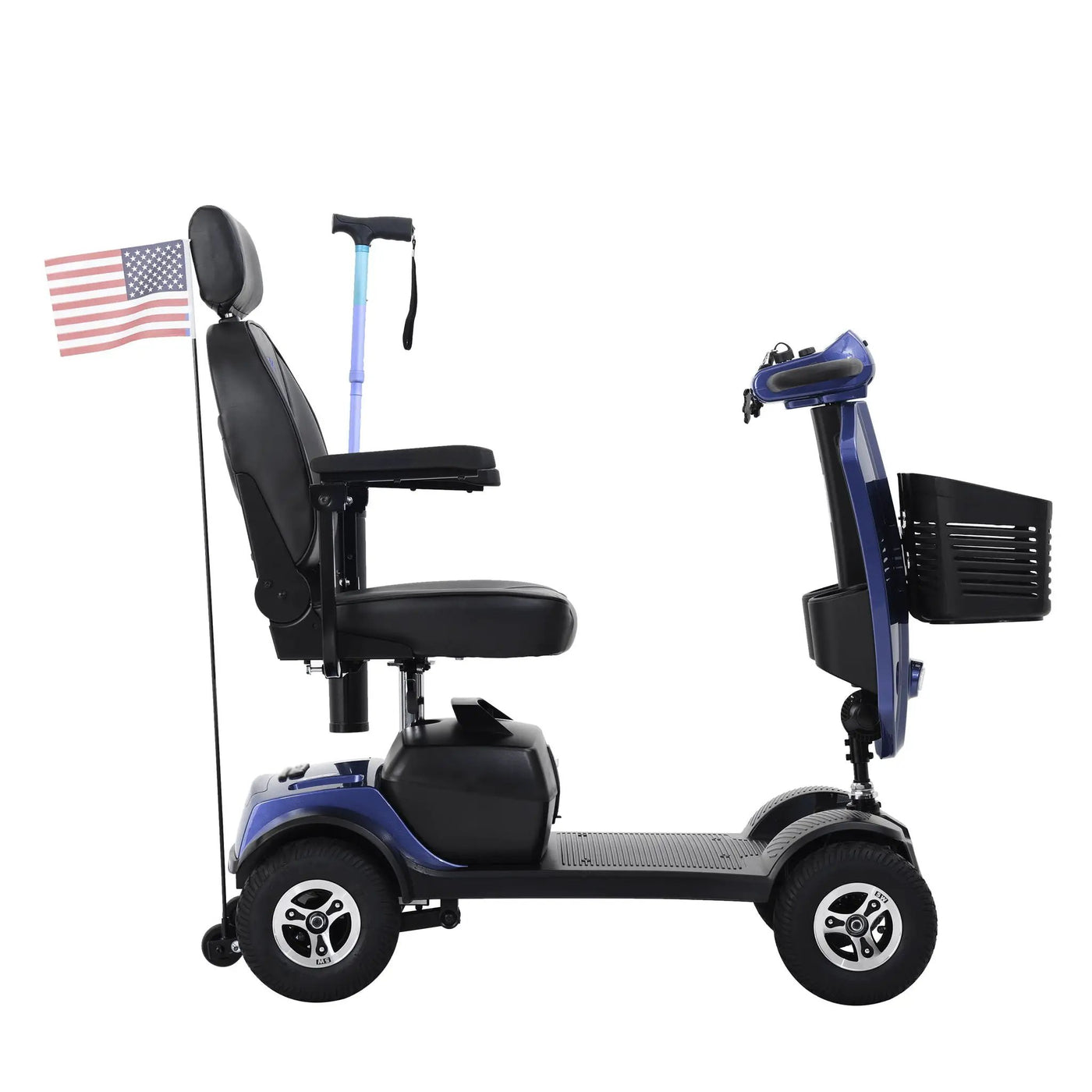 Max Plus - 4 Wheels Outdoor Compact Mobility Scooter With 2 Pieces X 20Ah Lead Acid Battery, 16 Miles, Cup Holders & USB Charger Port by HouseOfZazla