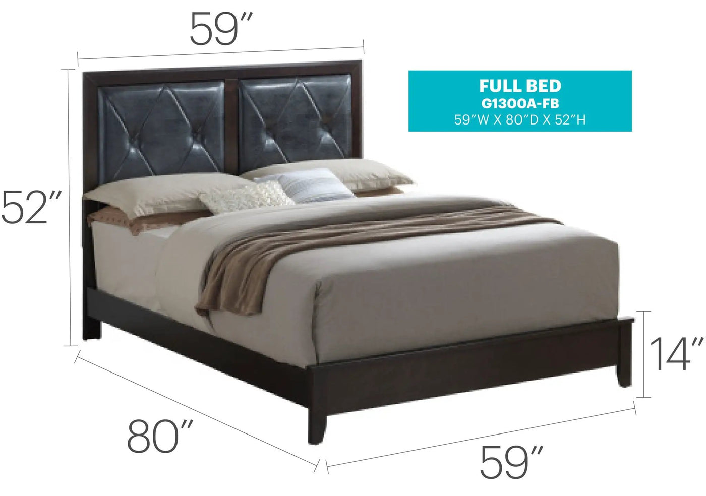 Padded Headboard Bed by HouseOfZazla