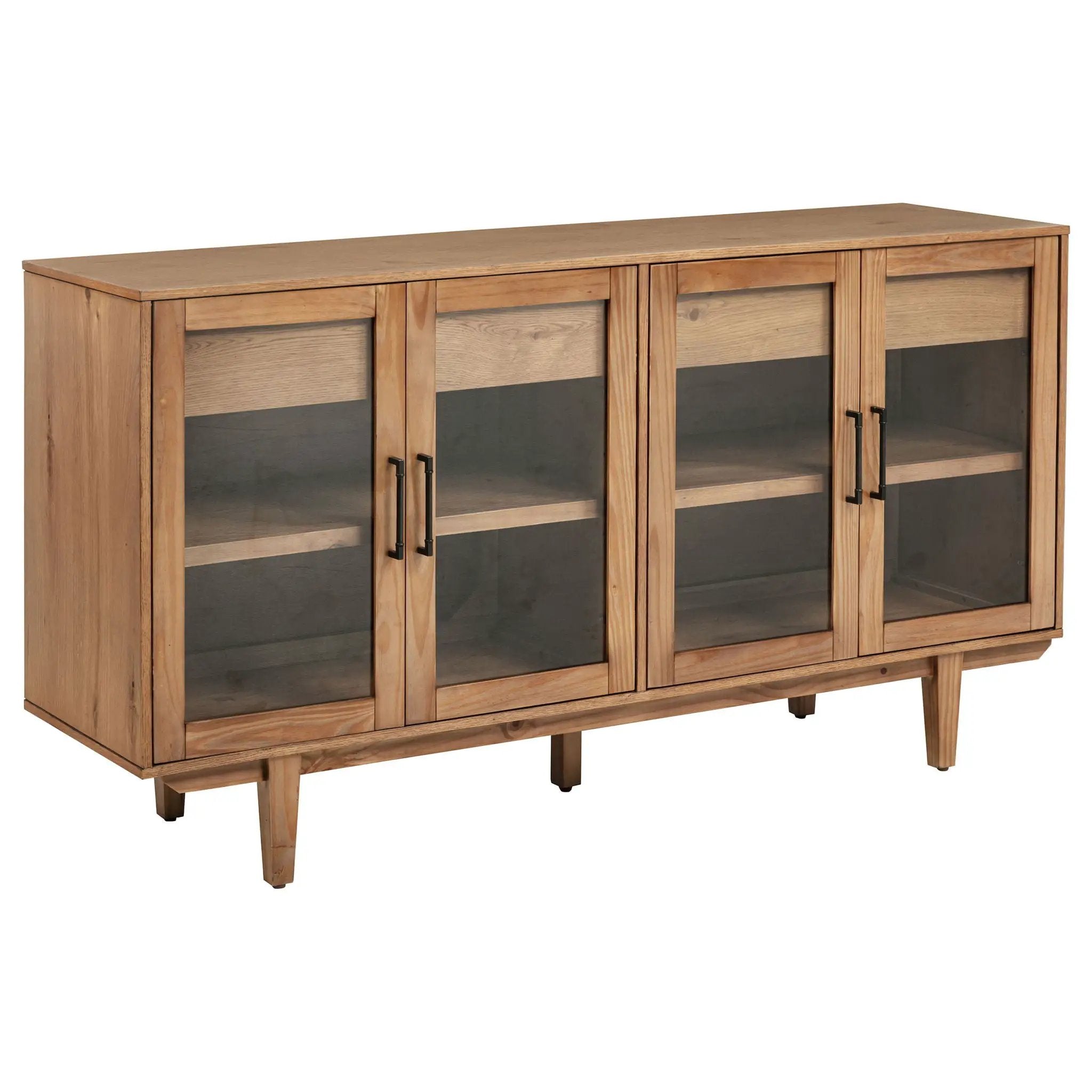 Middleton 4-door Sideboard Server with Dual Drawers Natural by Unique Piece Furniture