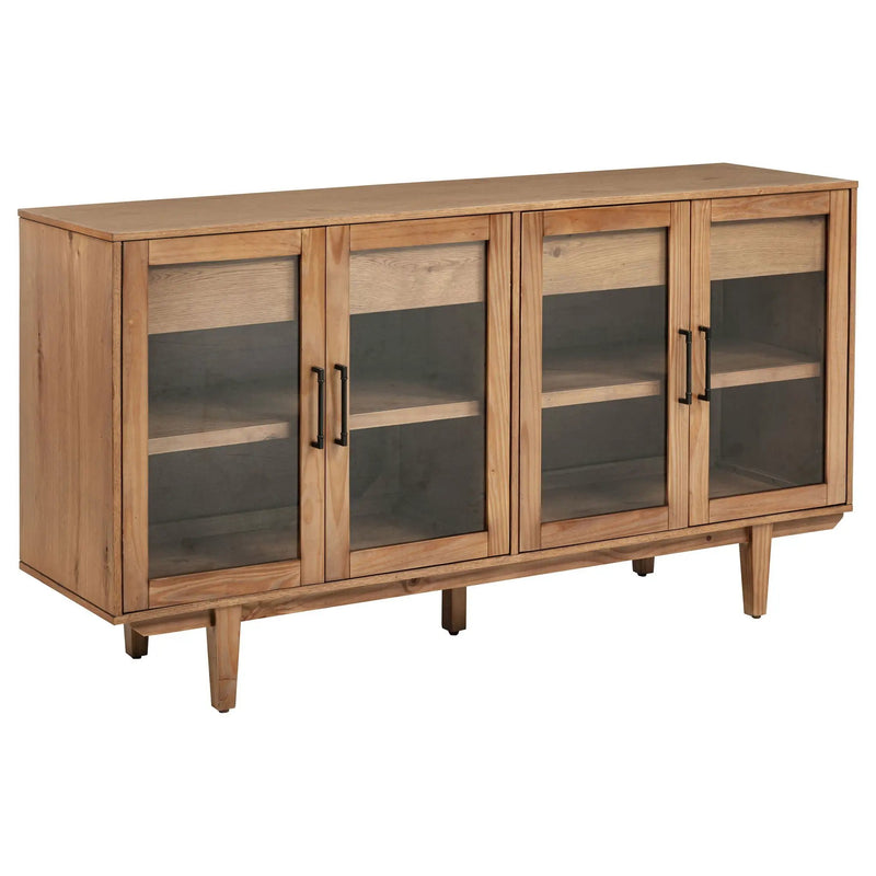 Middleton 4-door Sideboard Server with Dual Drawers Natural by Unique Piece Furniture