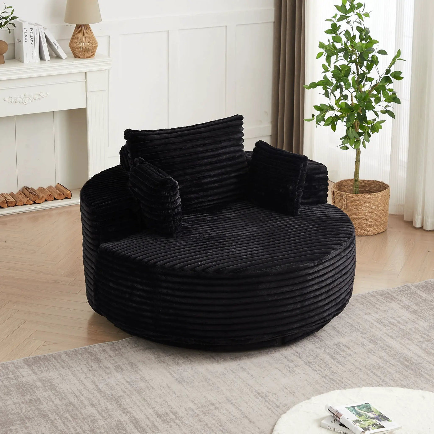 Swivel Chair With 360° Rotation For Living Room by HouseOfZazla