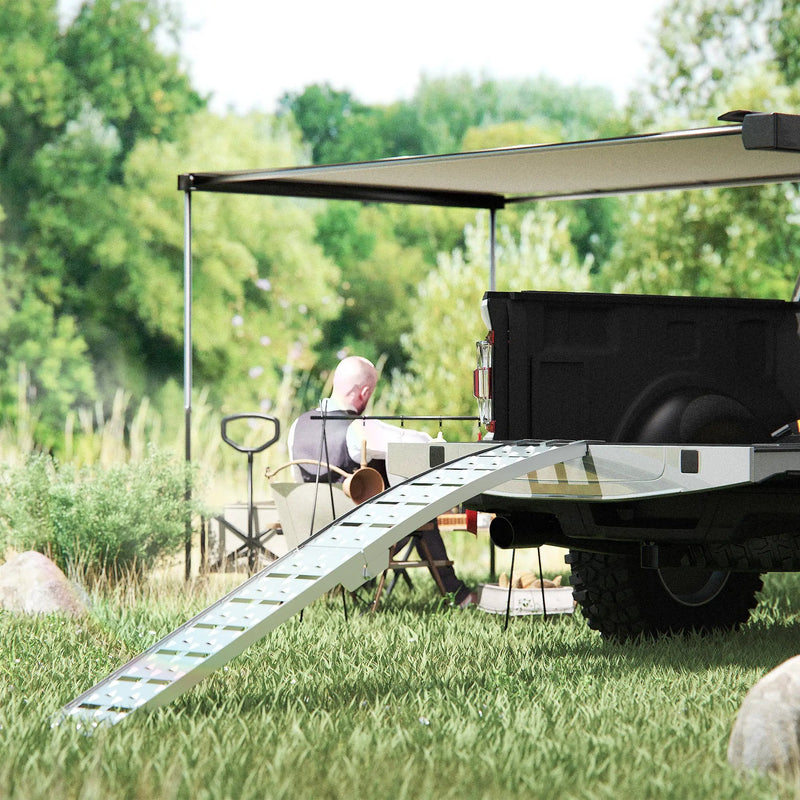7.5FT Heavy Duty Aluminum Loading Ramp Set for Pickup Truck Beds by HouseOfZazla