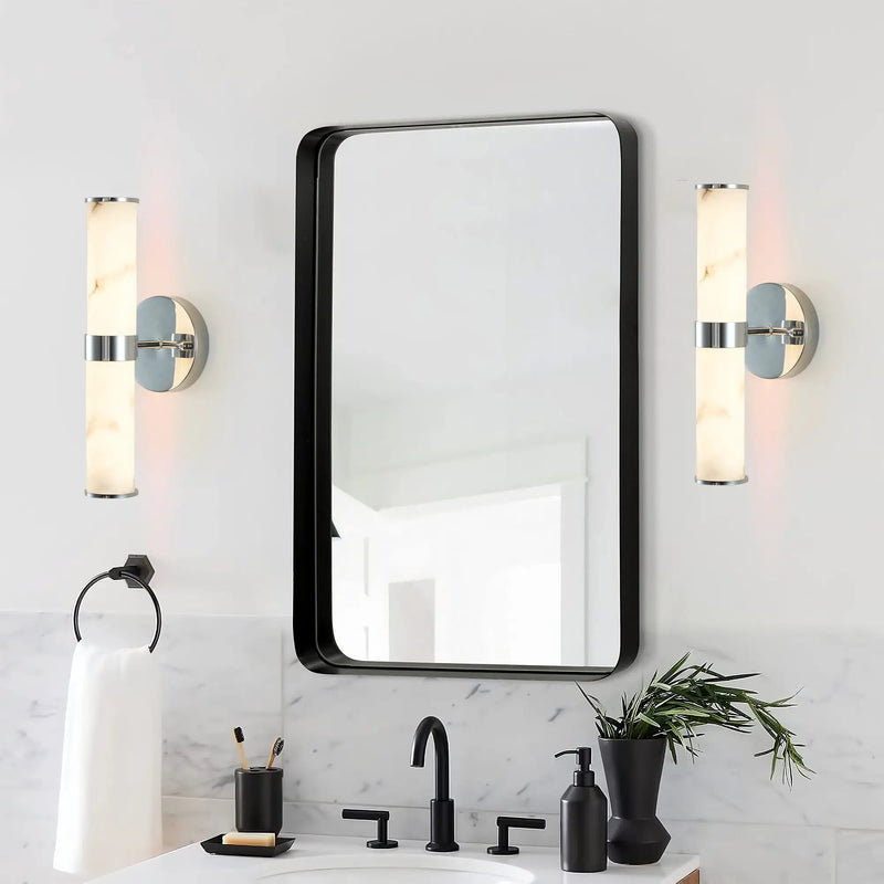 Resin Imitation Marble Wall Light Set of 2 by HouseOfZazla