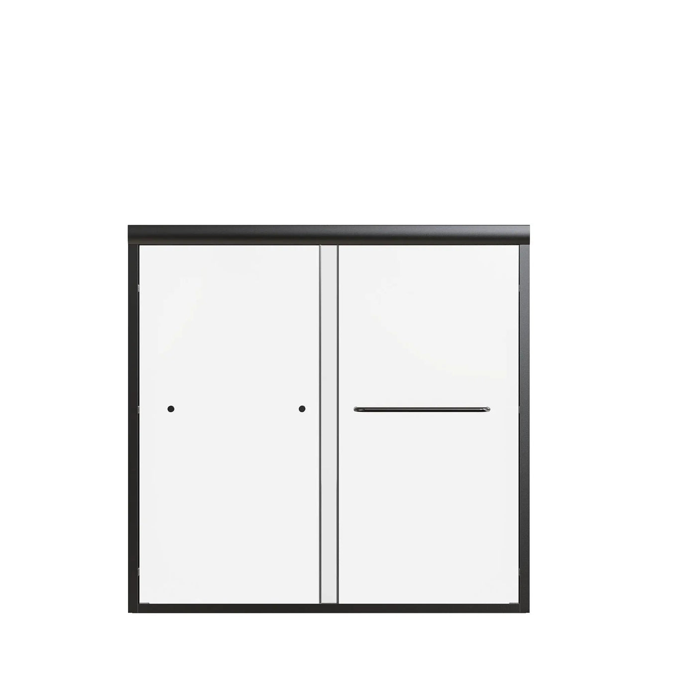 Semi-Frameless Double Sliding Shower Door, Bypass Shower Door, 1 / 4" (6Mm) Thick SGCC Tempered Glass Door by HouseOfZazla