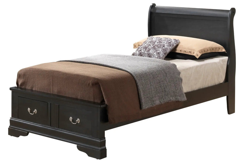 Upholstered Panel Sleigh Bed Design by Unique Piece Furniture