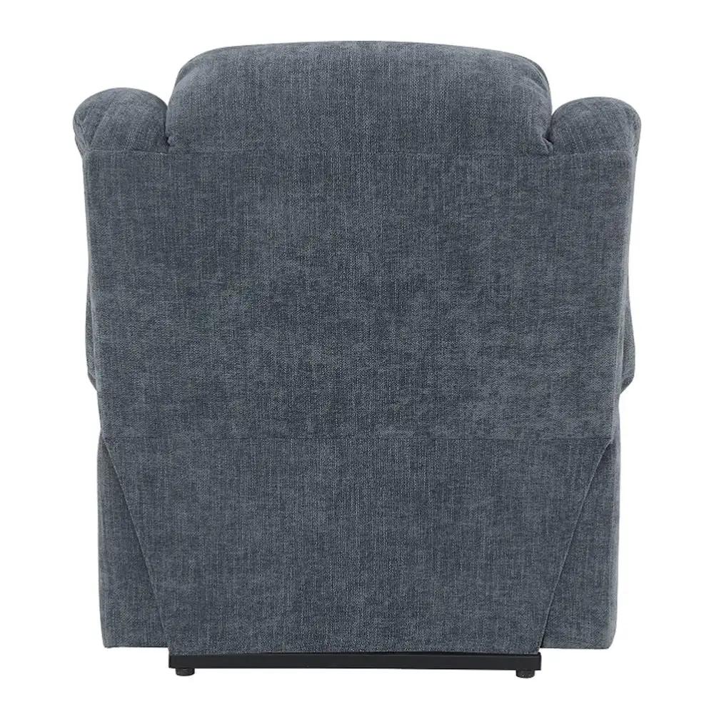 Omarion - Power Recliner With Lift, Heating & Massage - Blue Chenille by Unique Piece Furniture