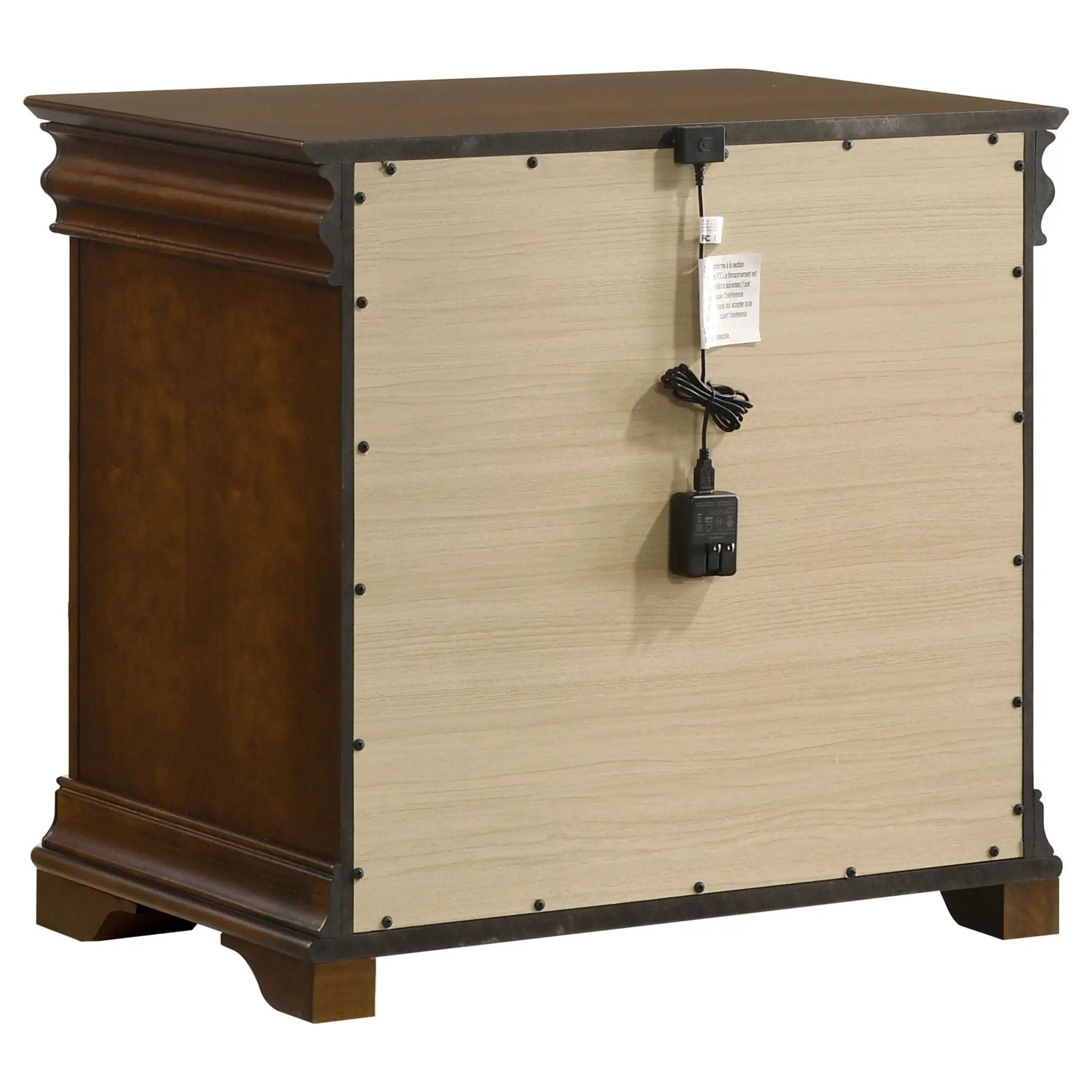 Garland 3-drawer Nightstand Bedside Table Brown Cherry by Unique Piece Furniture