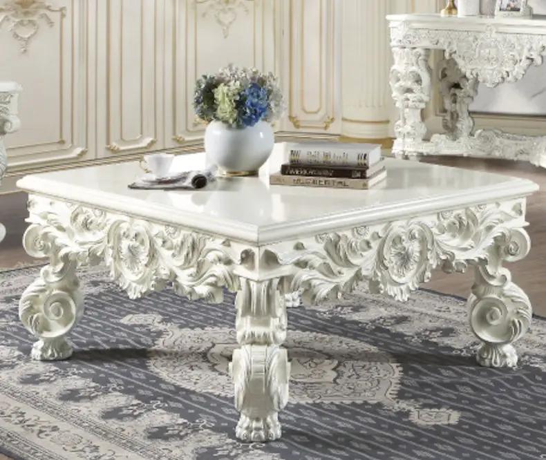 Adara Elegant White Coffee Table by HouseOfZazla