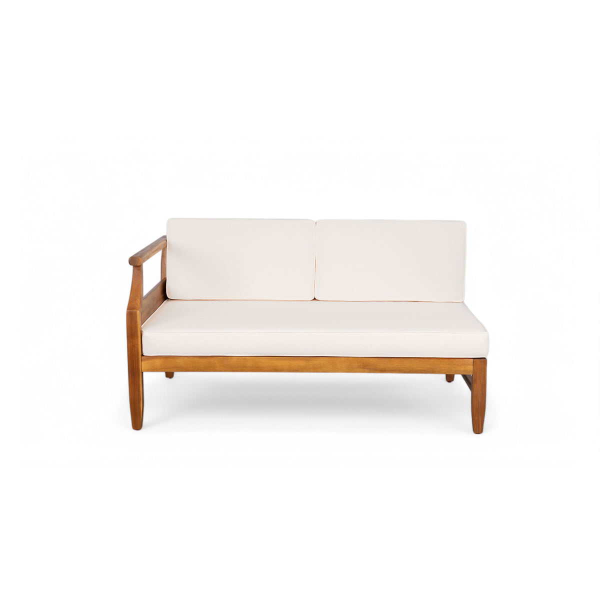 Aston 4 Seater Left and Right Acacia Wood Sofa Set, photo 8 of 10