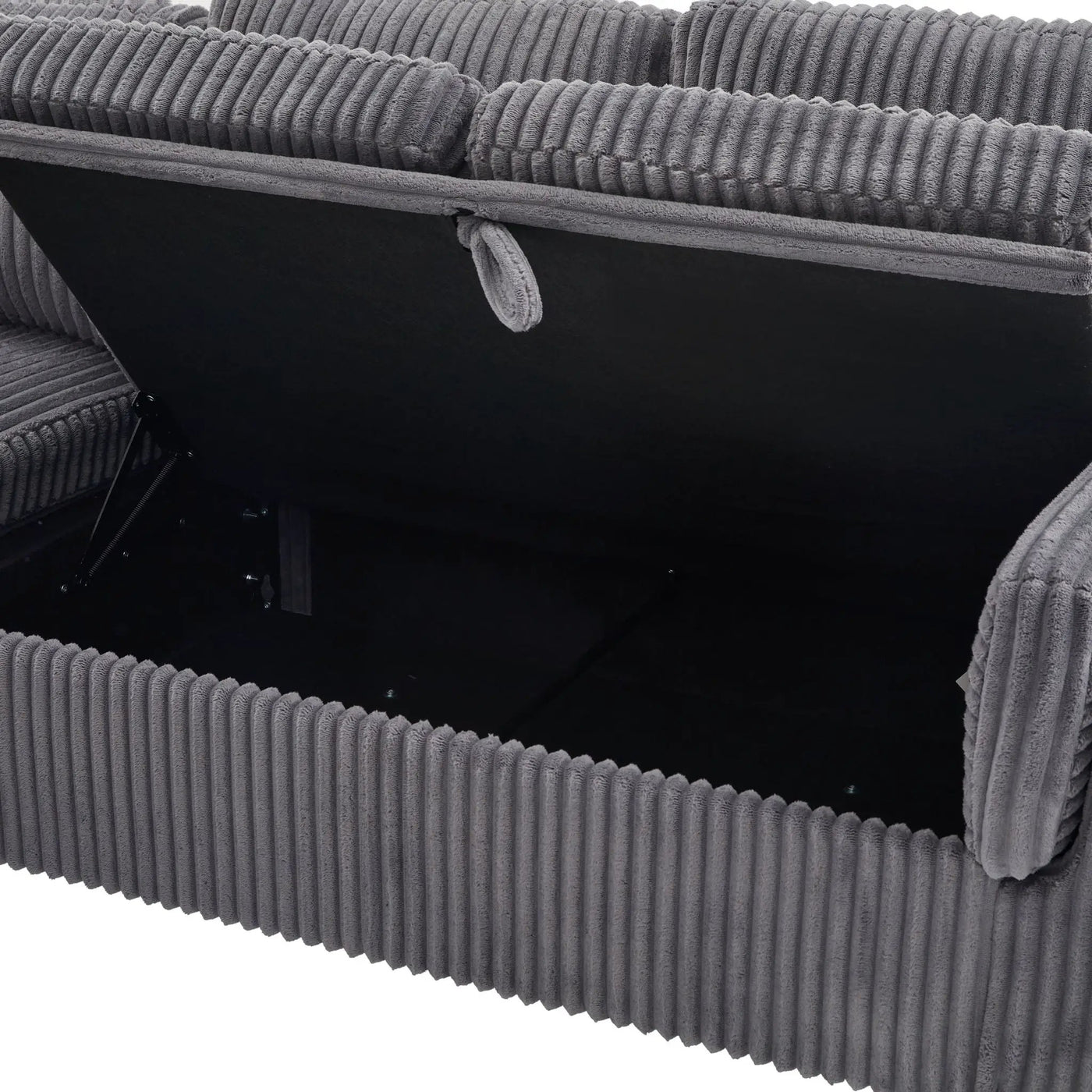 Convertible U-Shaped Sectional Sofa Bed With USB Ports And Storage by HouseOfZazla