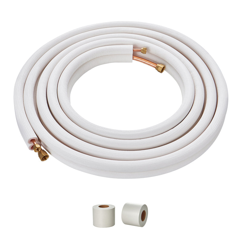 25FT Mini Split Line Set, 3/8" & 5/8" O.D by HouseOfZazla