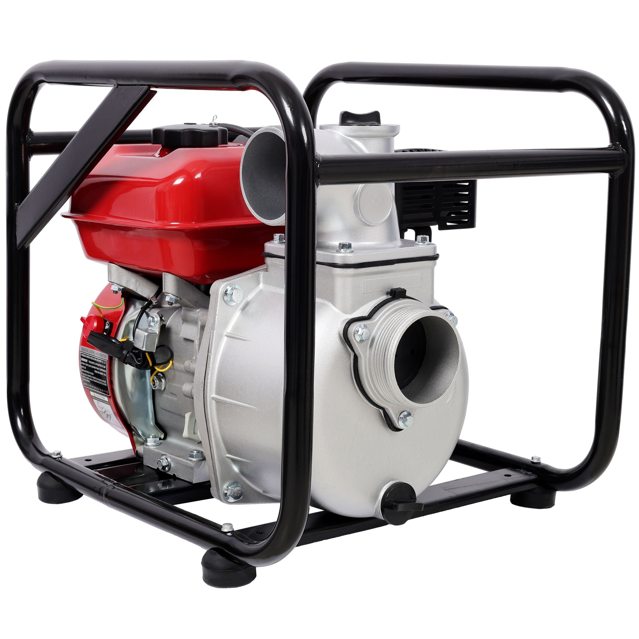 Gasoline Powered Water Pump 3" Inlet & Outlet, 264Gpm Flow, 7Hp Engine - Black / Red by HouseOfZazla