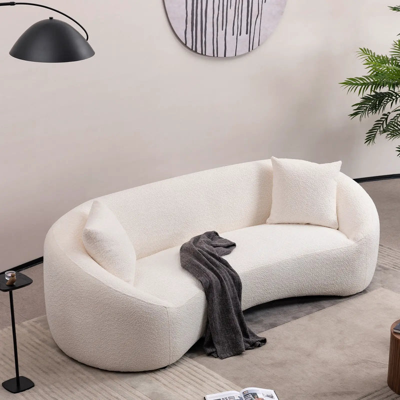 Minimalist Curved Sofa, 3 Seater by HouseOfZazla