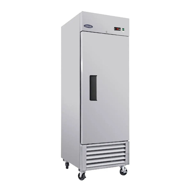 Commercial Refrigerator 23 Cu.Ft With 1 Solid Door Reach-In Refrigerators Stainless Steel Etl Approved Upright Fridge Storage - Silver by HouseOfZazla