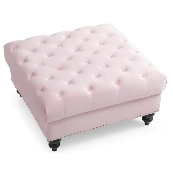 Soft Charming Traditional Ottoman by Unique Piece Furniture