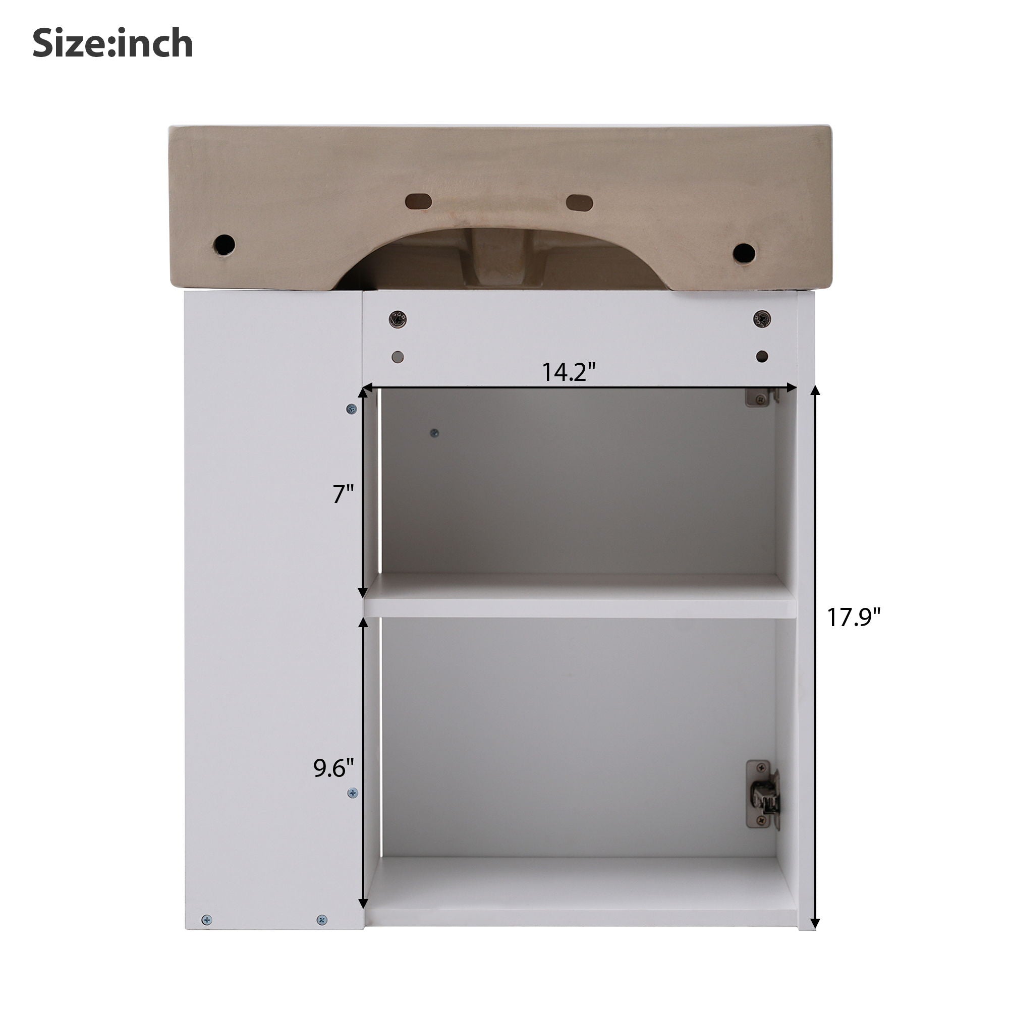 Modern Floating Bathroom Vanity With Ceramic Basin Perfect For Small Bathrooms by HouseOfZazla