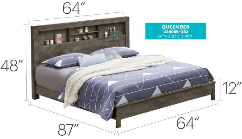 Bed With Transitional Design Stylish by HouseOfZazla