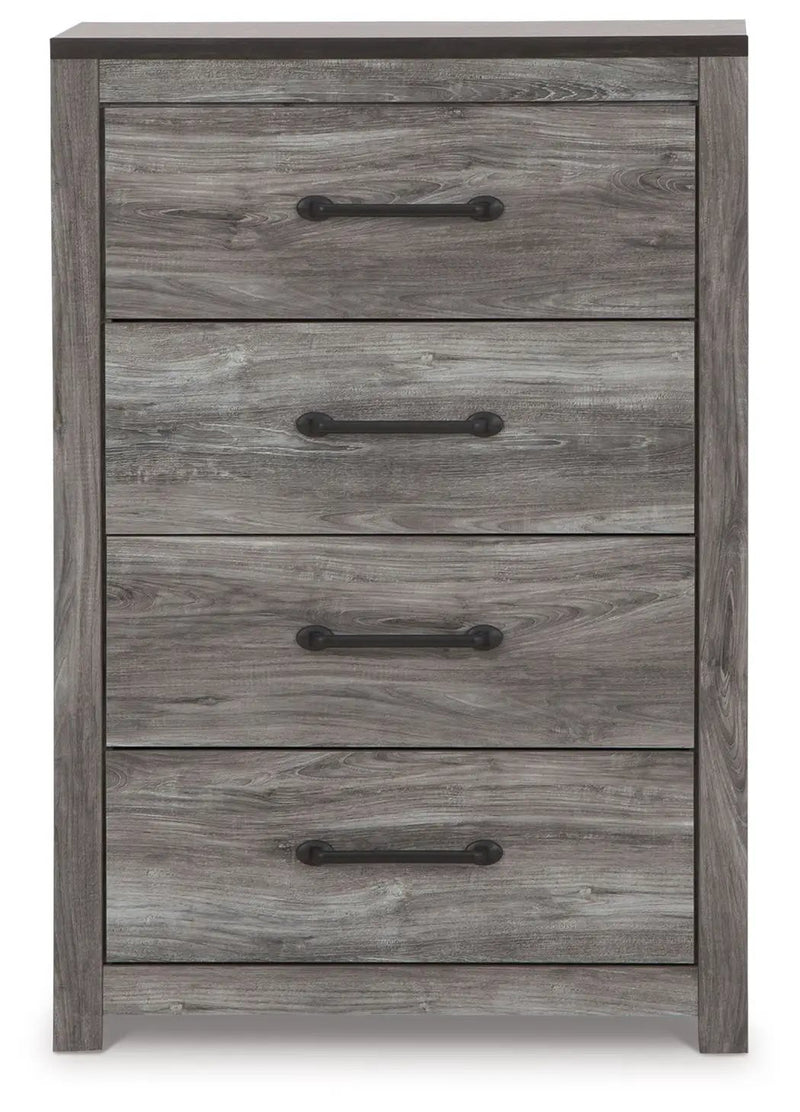 Bronyan - Four Drawer Chest - Dark Gray by Unique Piece Furniture