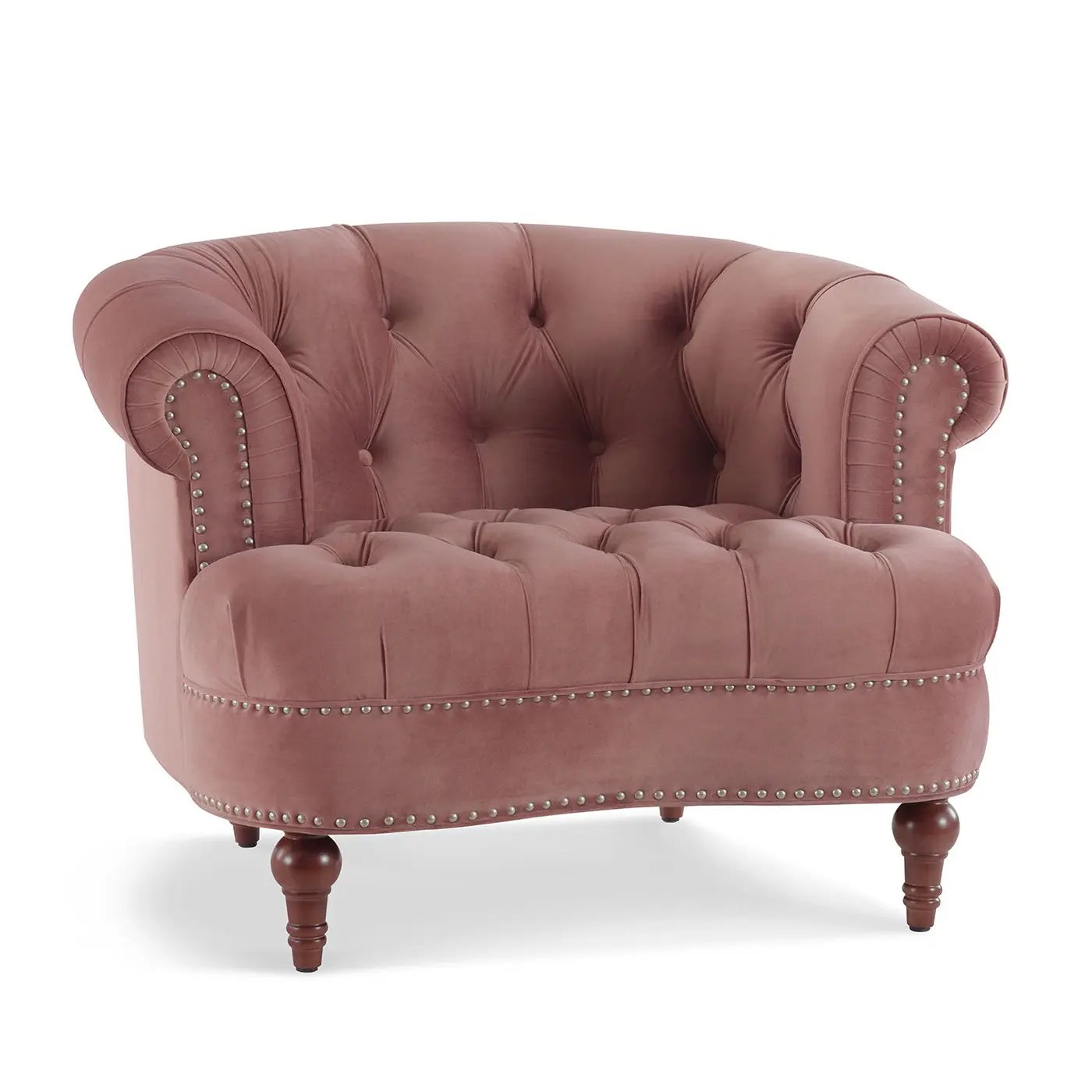 La Rosa - Victorian Tufted Upholstered Accent Chair by HouseOfZazla
