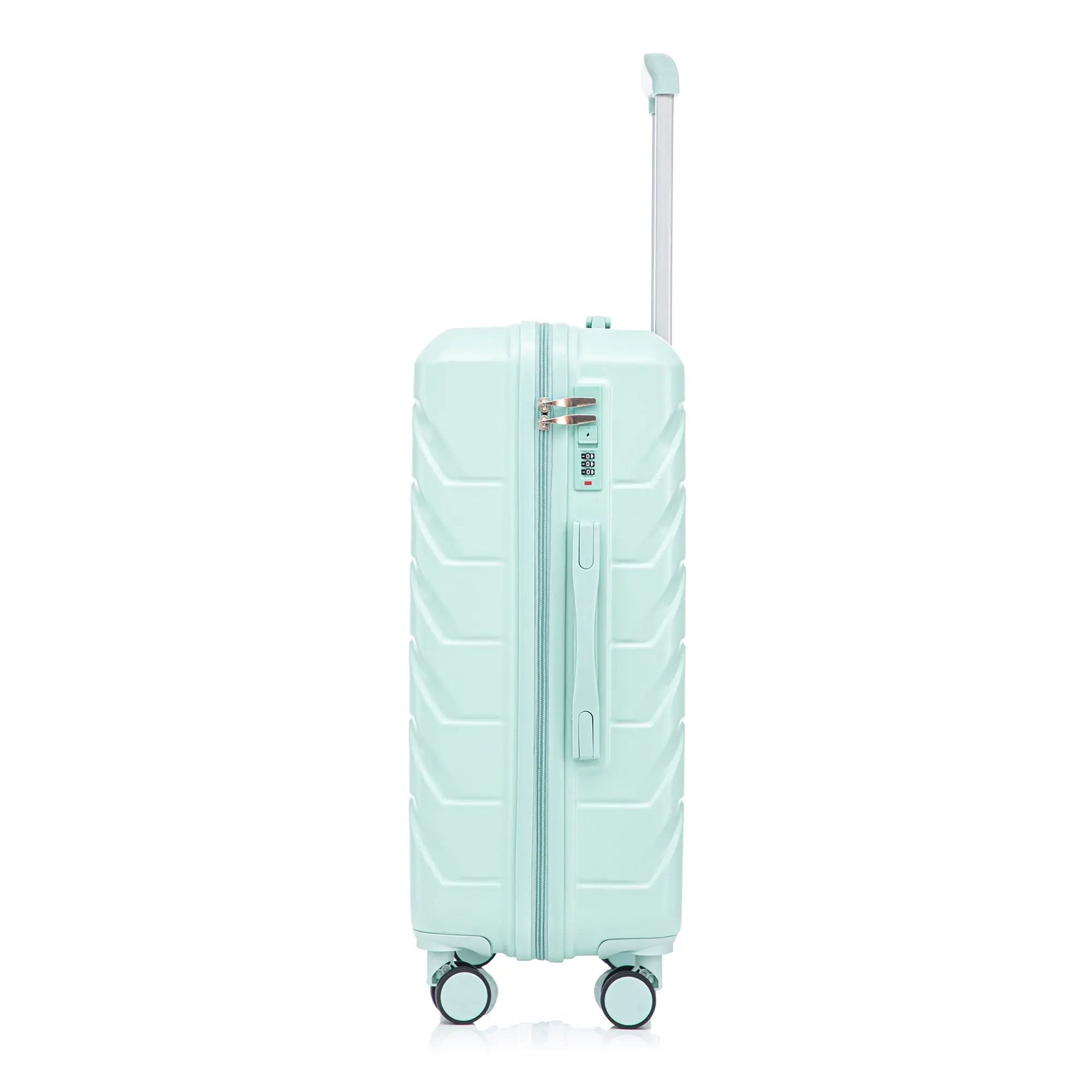 3 Pieces Set 20" / 24" / 28" Spinner Wheel Luggage With Combination Lock by HouseOfZazla