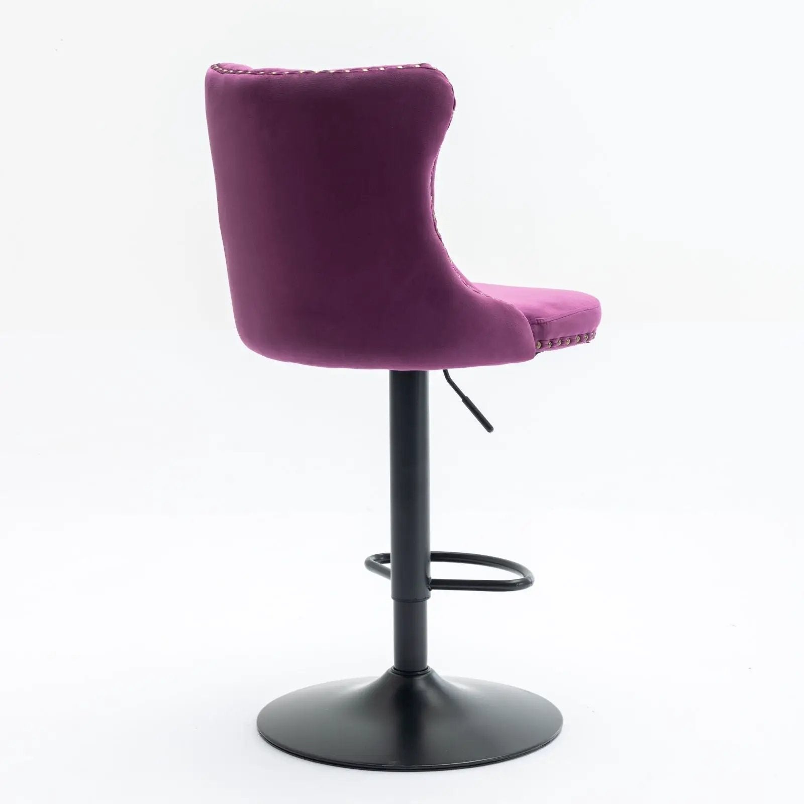 Swivel Barstools Adjusatble Seat Height, Modern Upholstered Bar Stools With Backs Comfortable Tufted For Home Pub And Kitchen Island (Set of 2) by Unique Piece Furniture