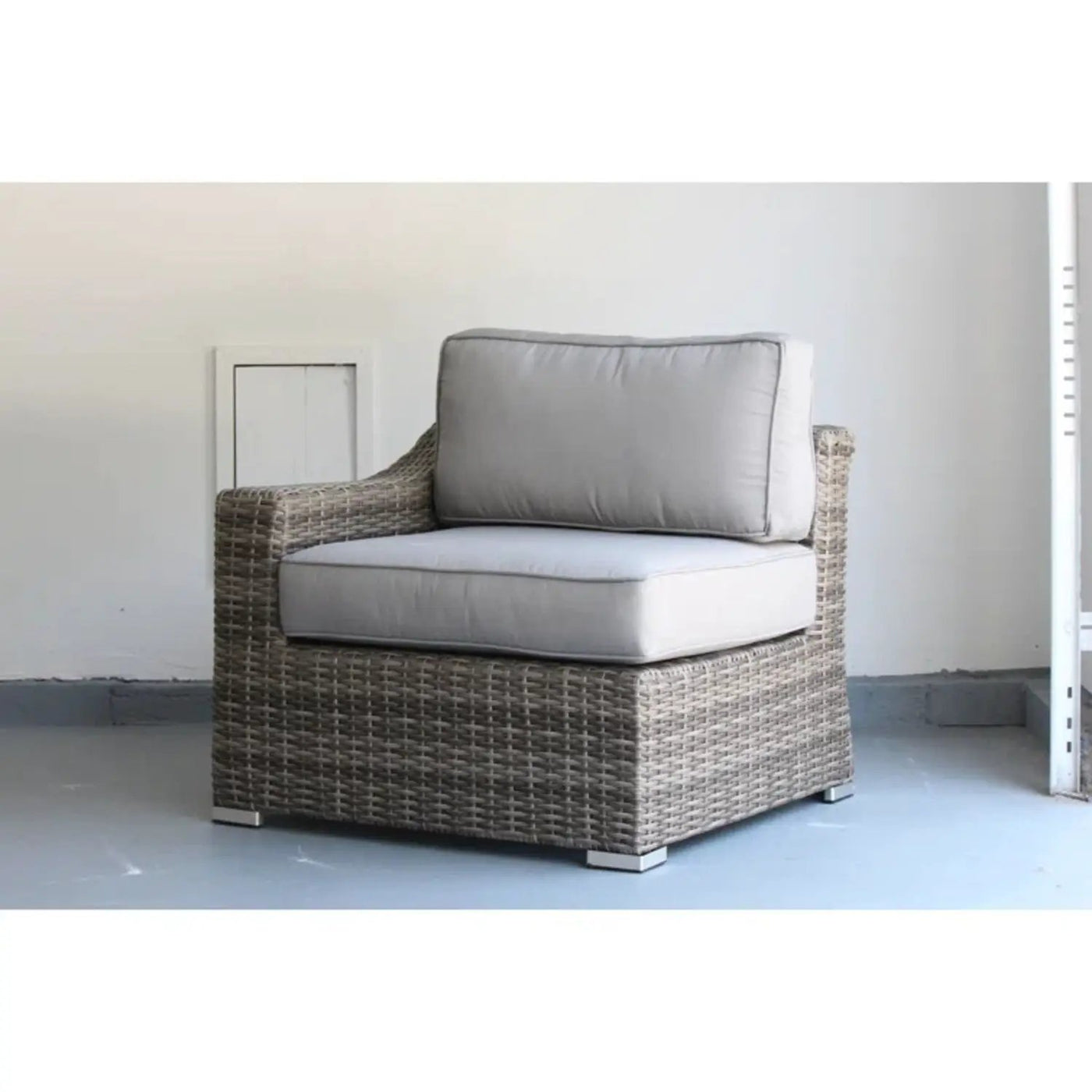 Chic Wide Outdoor Loveseat With Cushions by Unique Piece Furniture