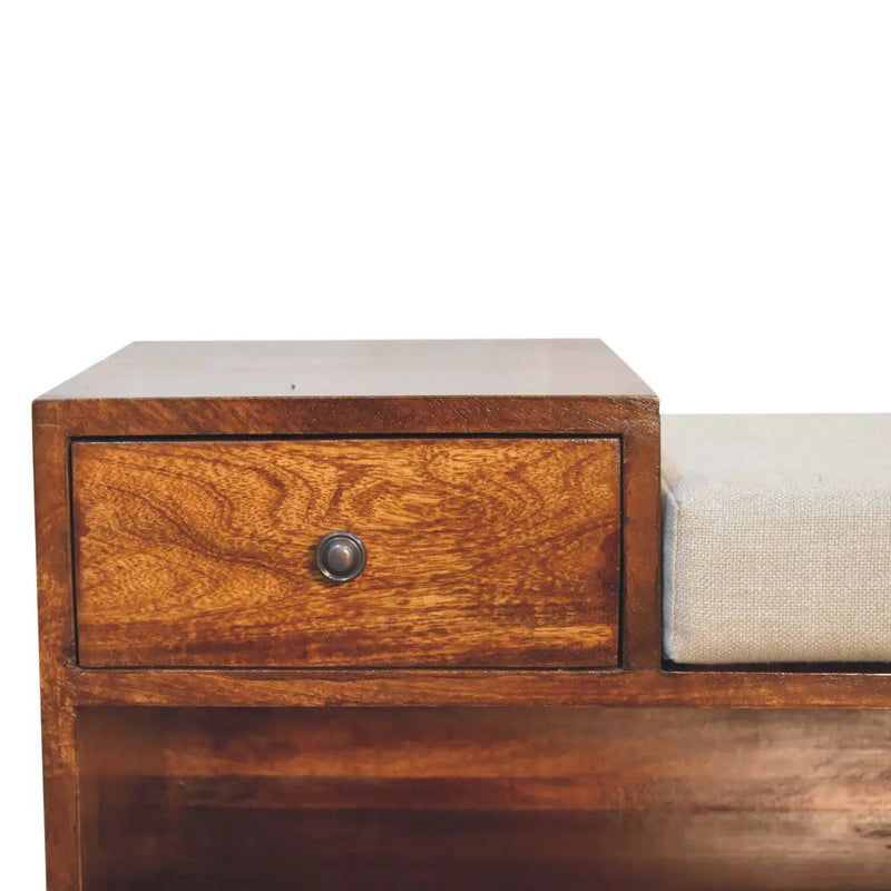 Retreat - Shoe Bench, 1 Drawer - Chestnut by Unique Piece Furniture