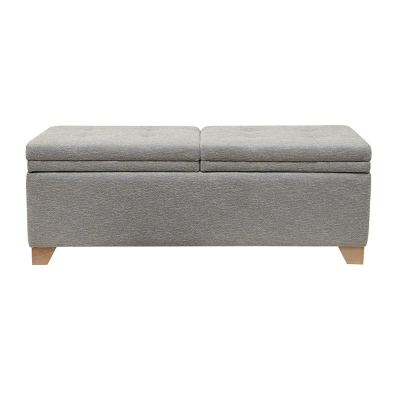 Soft Close Upholstered Storage Bench, Convenient Design by HouseOfZazla