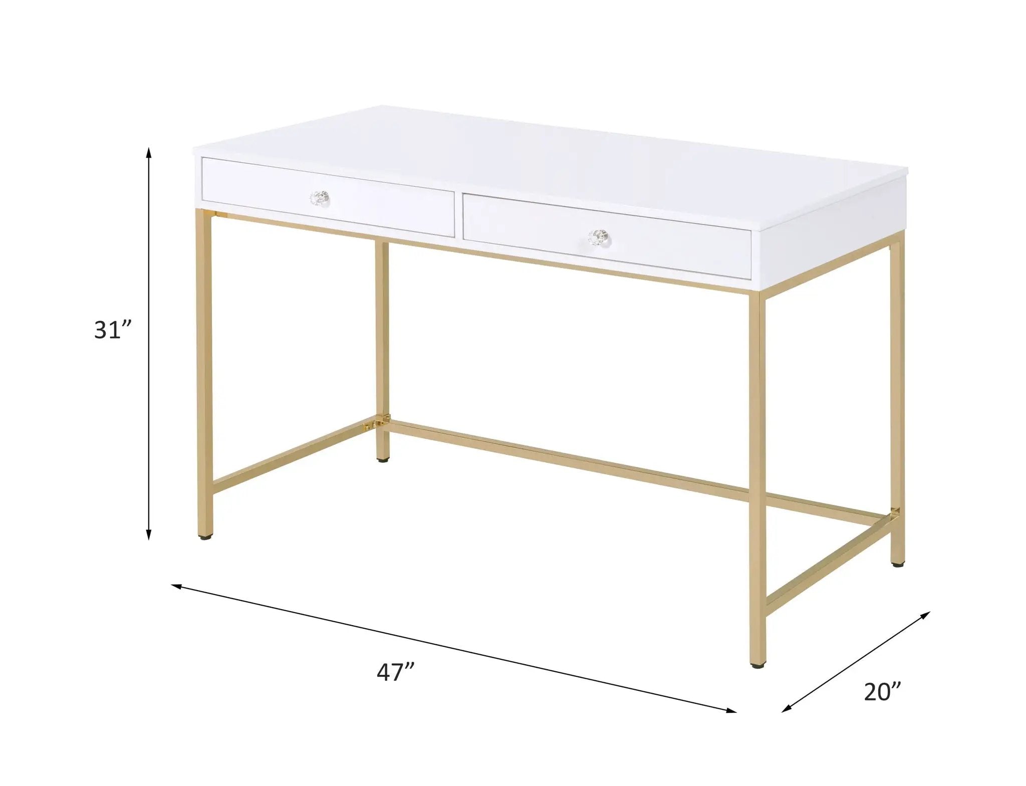 Ottey - High Gloss Writing Desk by HouseOfZazla