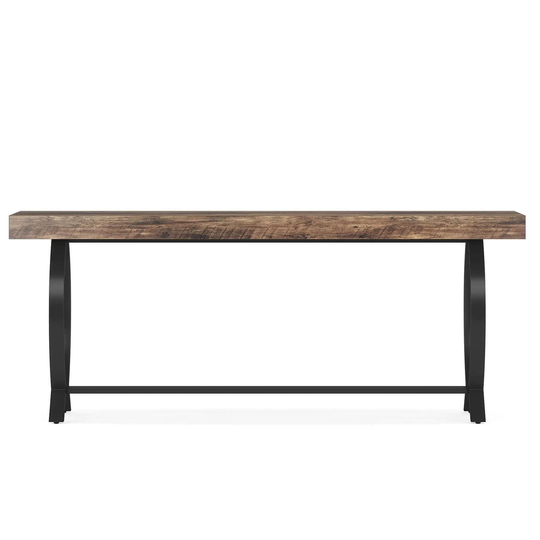 Console Table With Fish Tail Legs Extra Long - Brown by HouseOfZazla