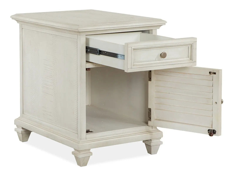 Newport - Chairside End Table - Alabaster by Unique Piece Furniture