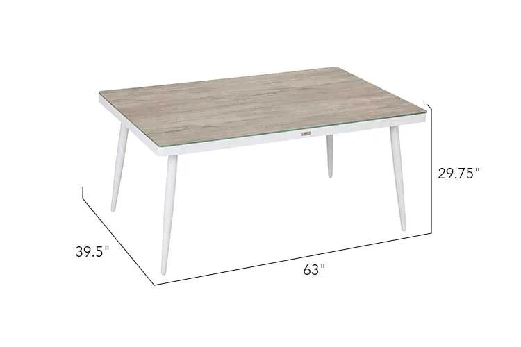 Allux Aluminum Dining Table by Outdoor-USA®