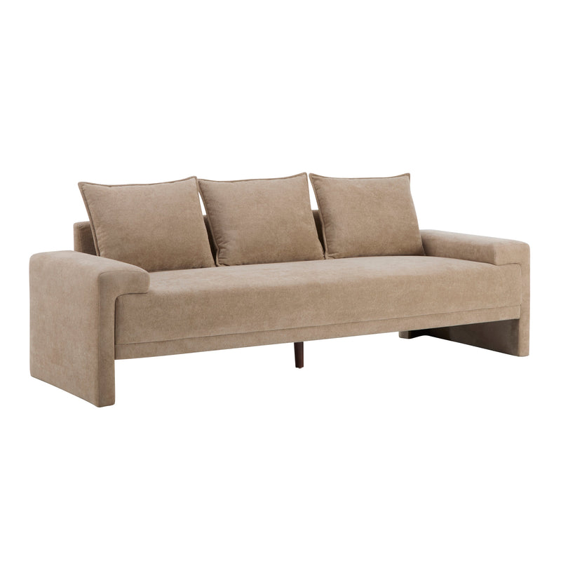 Algora 84.5 in. 3 Seater Modern Upholstered Velvet Sofa, Nomad by HouseOfZazla