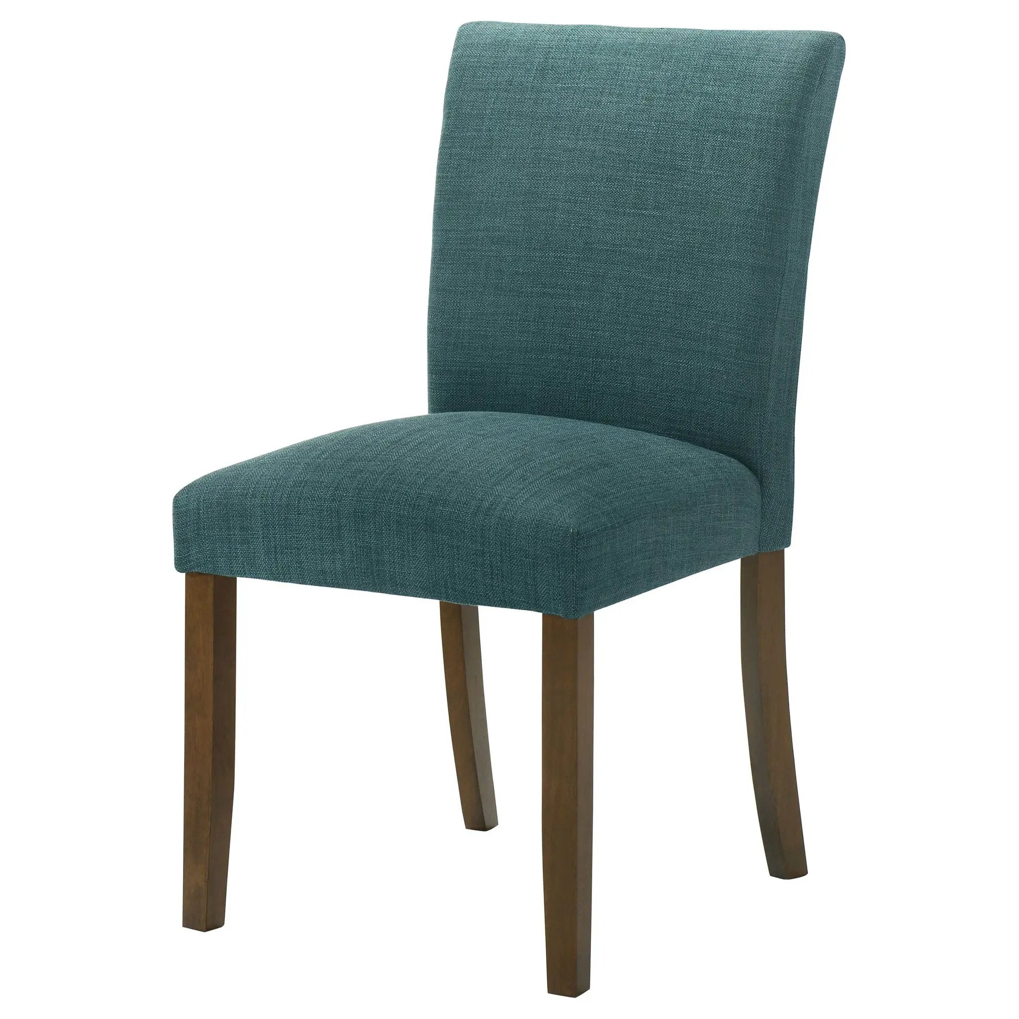 Paxton Upholstered Dining Side Chair Teal Blue (Set of 2) by Unique Piece Furniture