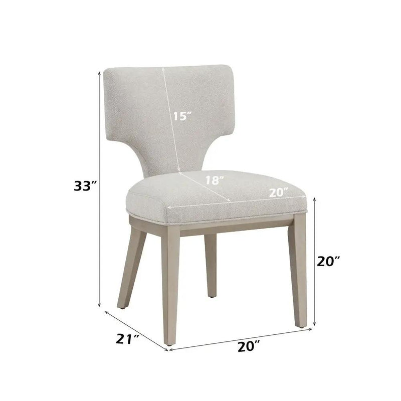 Kasa - Side Chair (Set of 2) - Linen & Champagne by Unique Piece Furniture