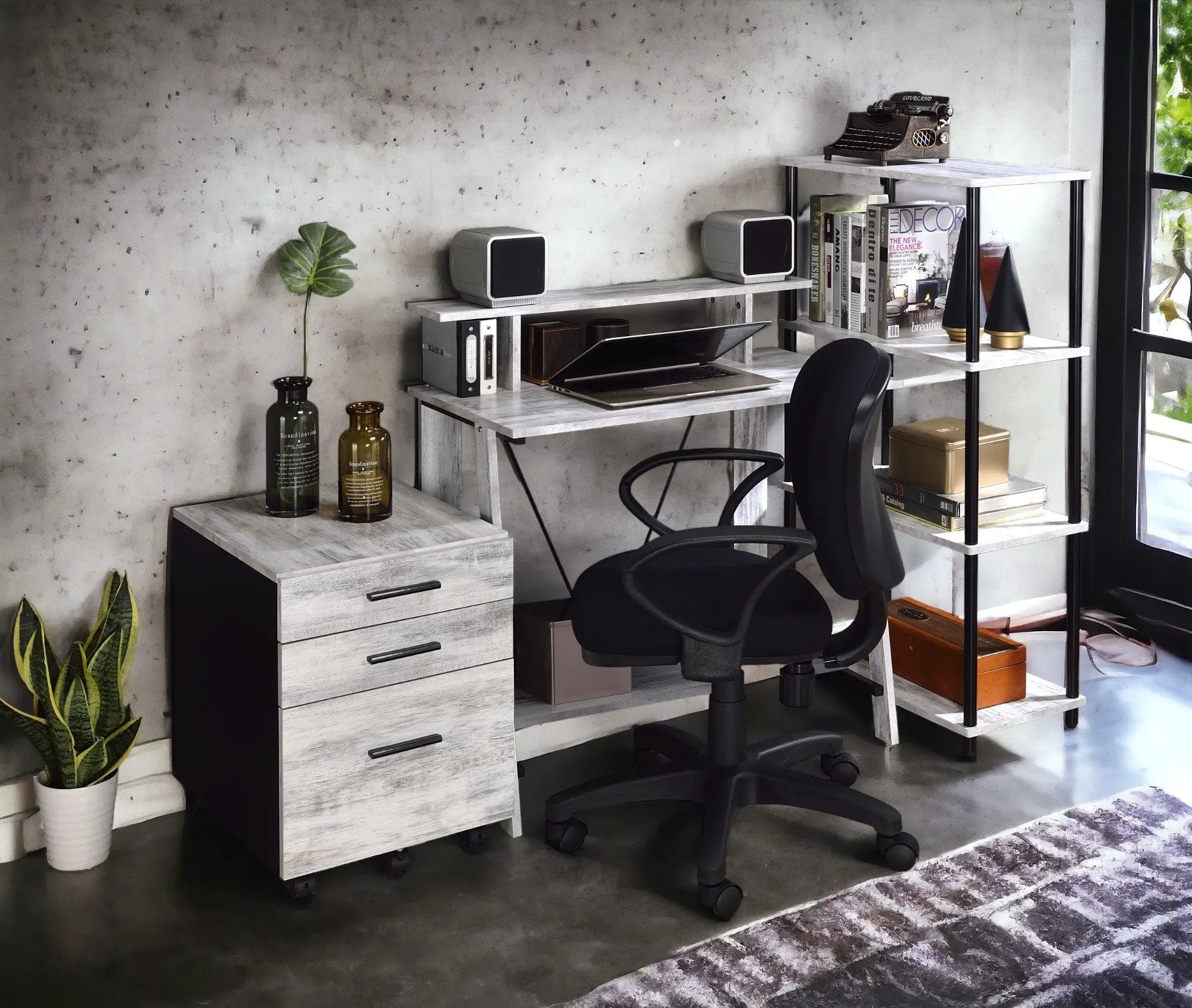 Nypho Antique White Writing Desk by HouseOfZazla