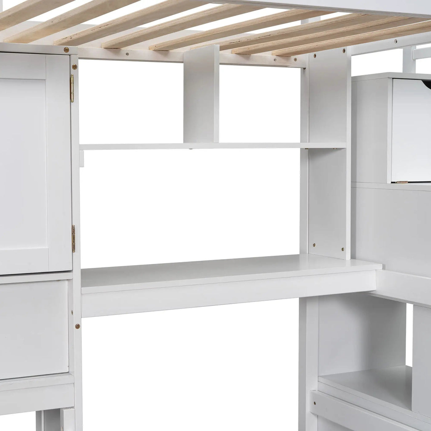 Loft Bed With Built In Desk And Staircase by HouseOfZazla