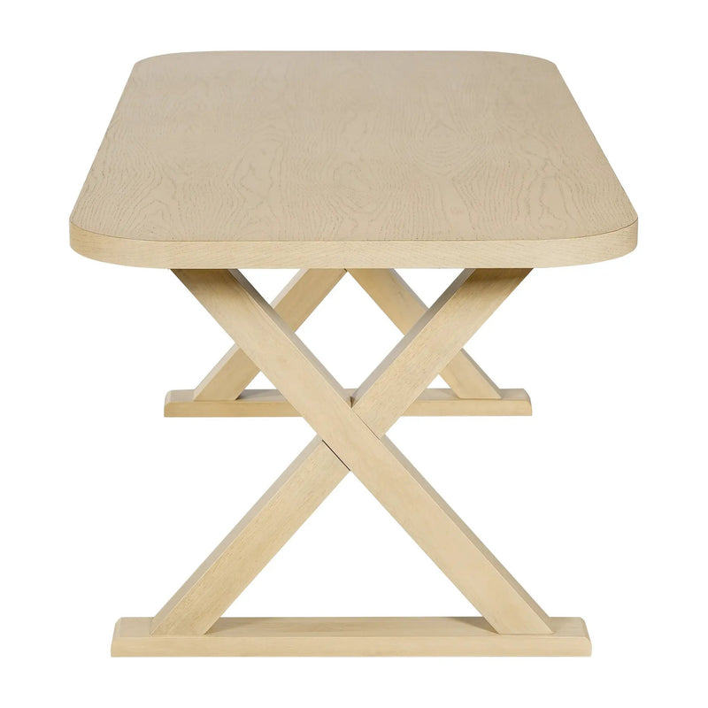 Natural Oak Veneer Dining Table by HouseOfZazla