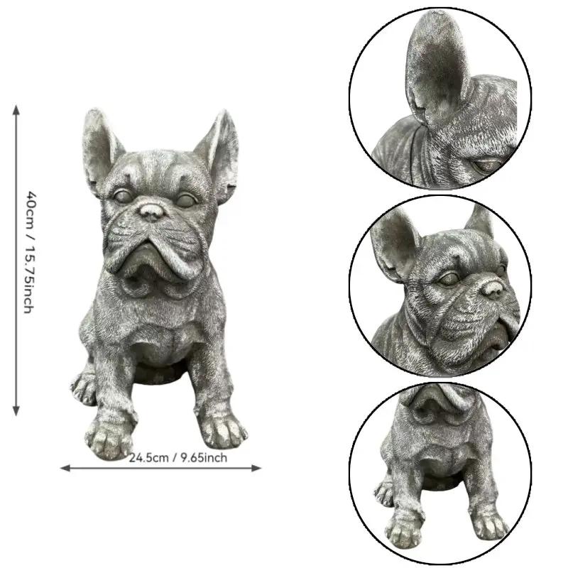16" Outdoor Weatherproof French Bulldog Statue by HouseOfZazla