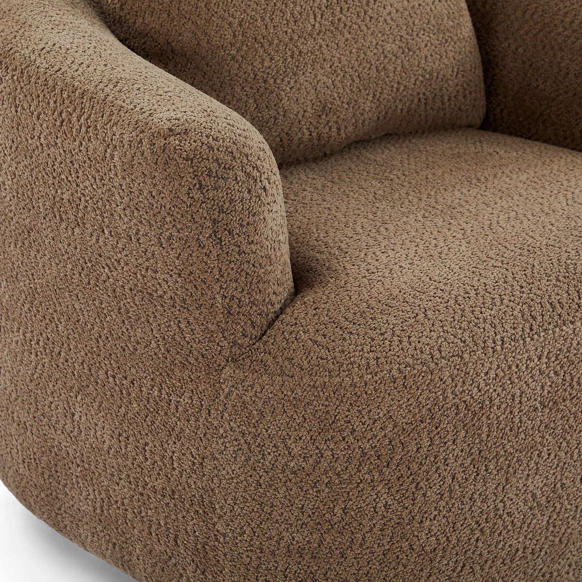 360° Swivel Barrel Sofa Chair With Throw Pillow, Upholstered Accent Chair by HouseOfZazla