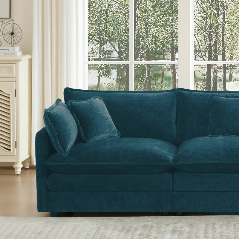 Comfortable Deep Seat Reversible Modular 3 Seater Sectional Sofa by HouseOfZazla