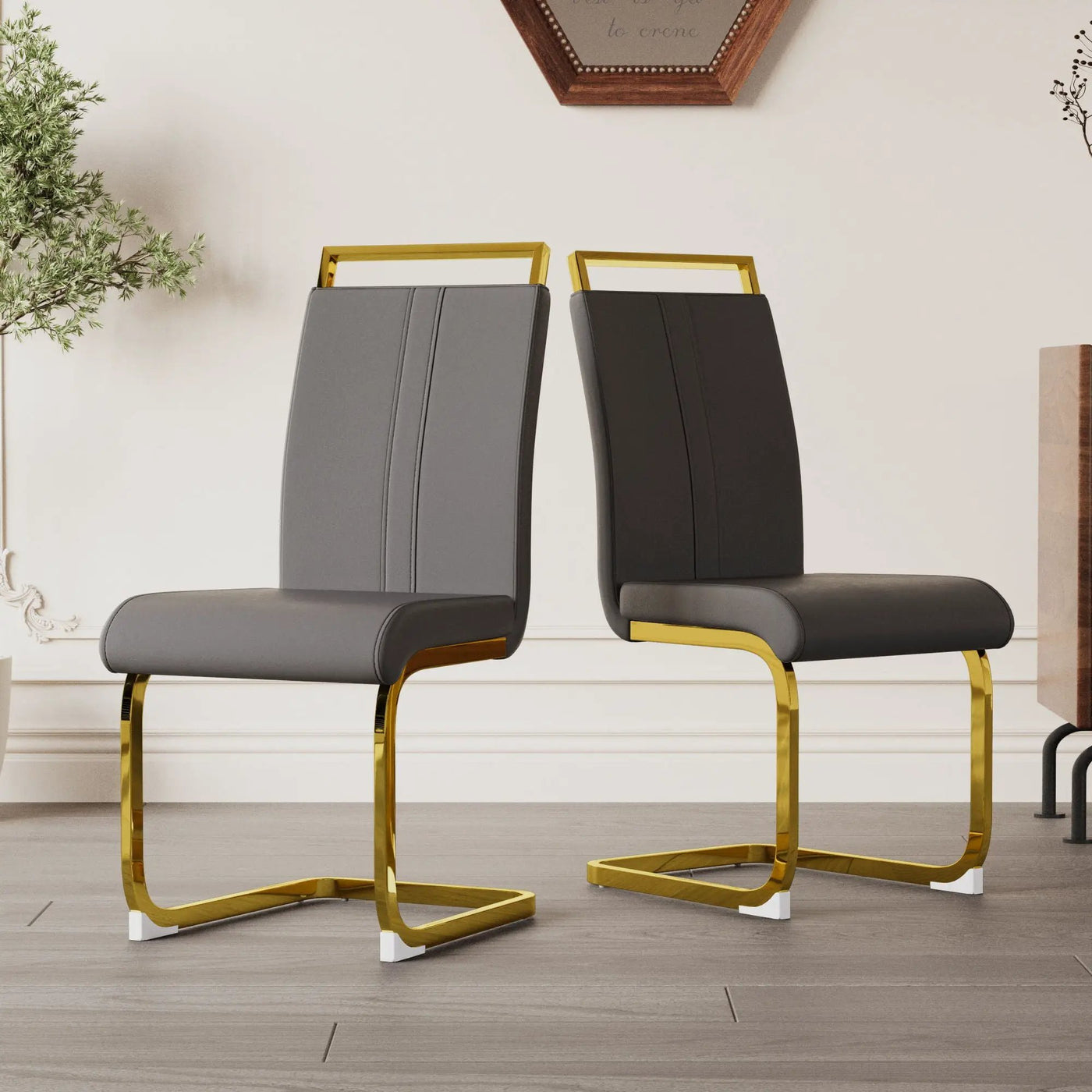 Side Dining Room Chair, Padded Seat High Back by HouseOfZazla