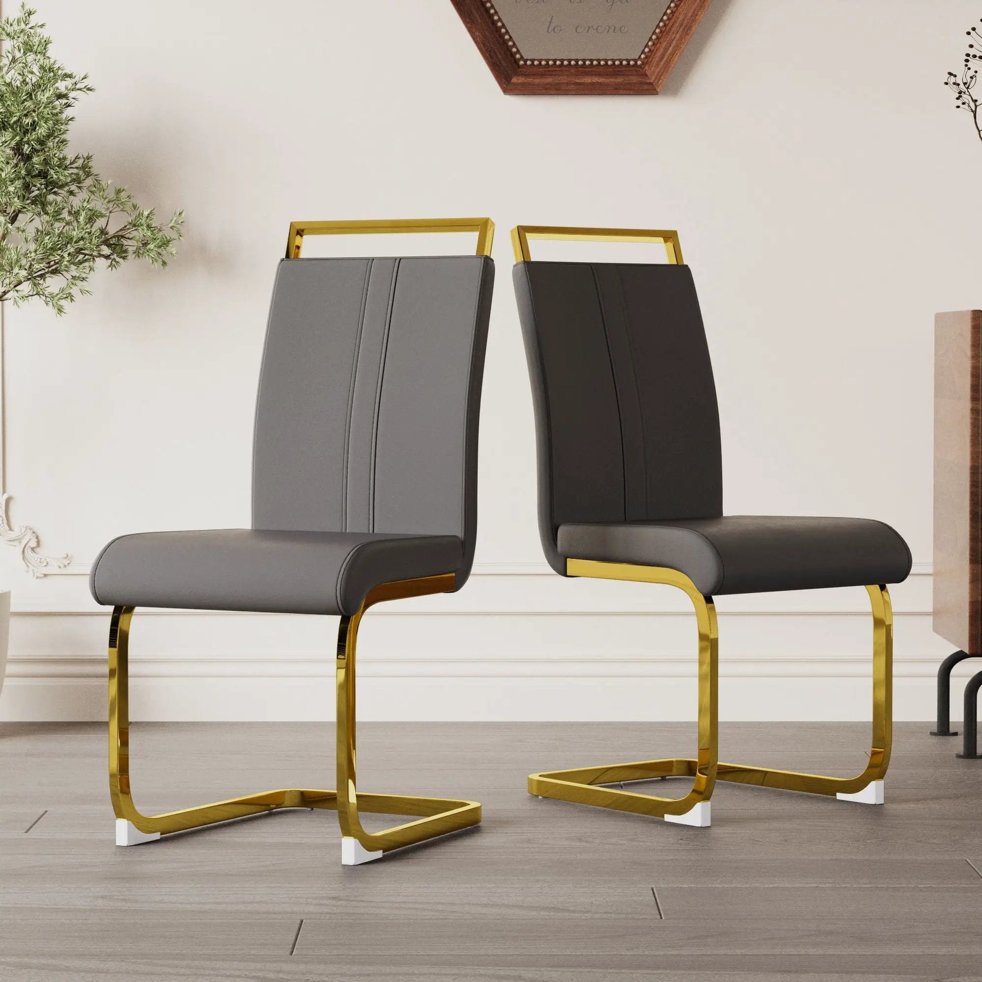 Side Dining Room Chair, Padded Seat High Back by Unique Piece Furniture