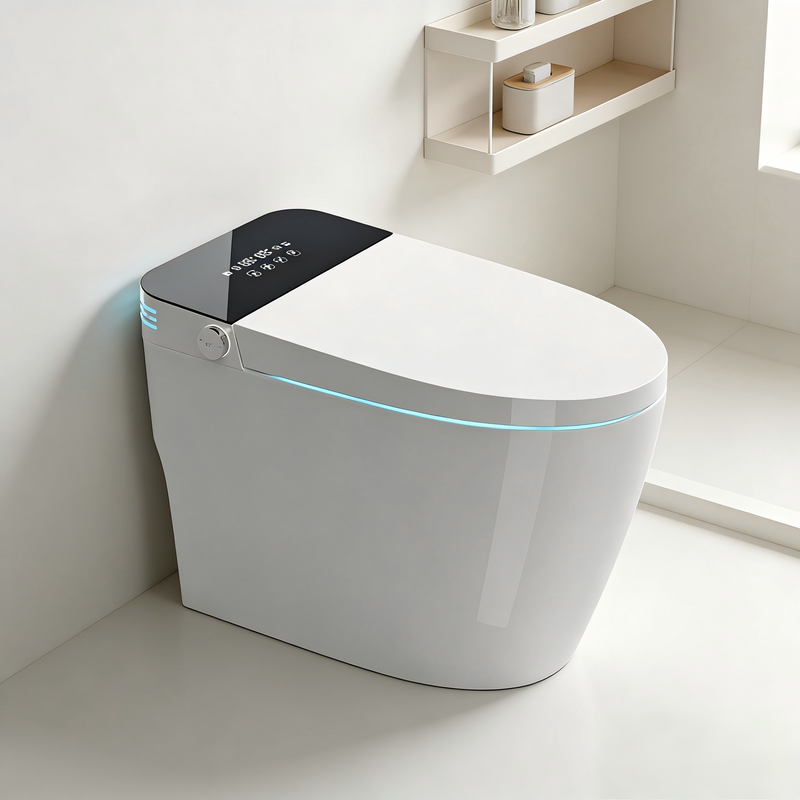 Tankless Smart Toilet with Built-In Bidet and Remote Control by HouseOfZazla