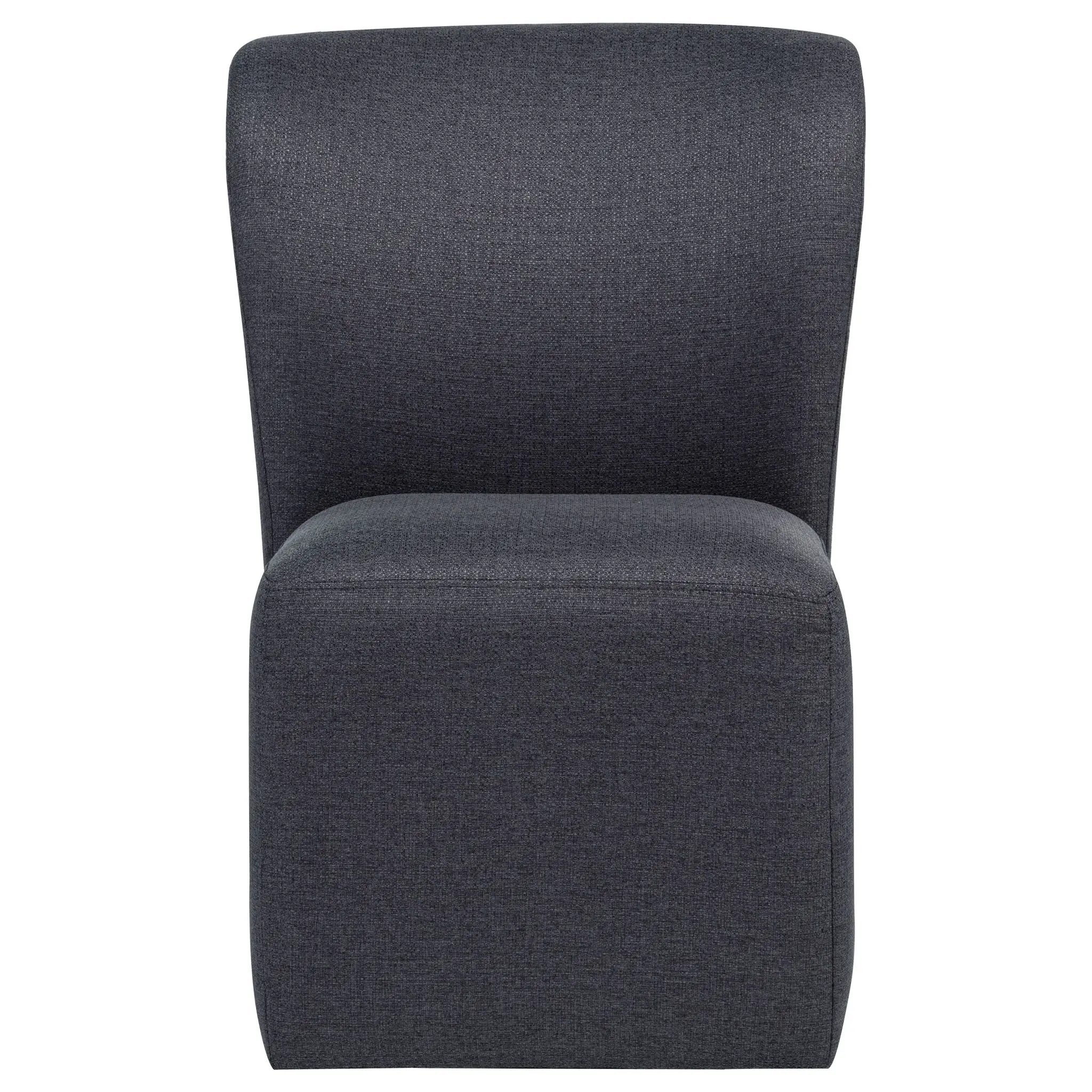 Jaelynn Upholstered Parsons Dining Side Chair Charcoal (Set of 2) by Unique Piece Furniture