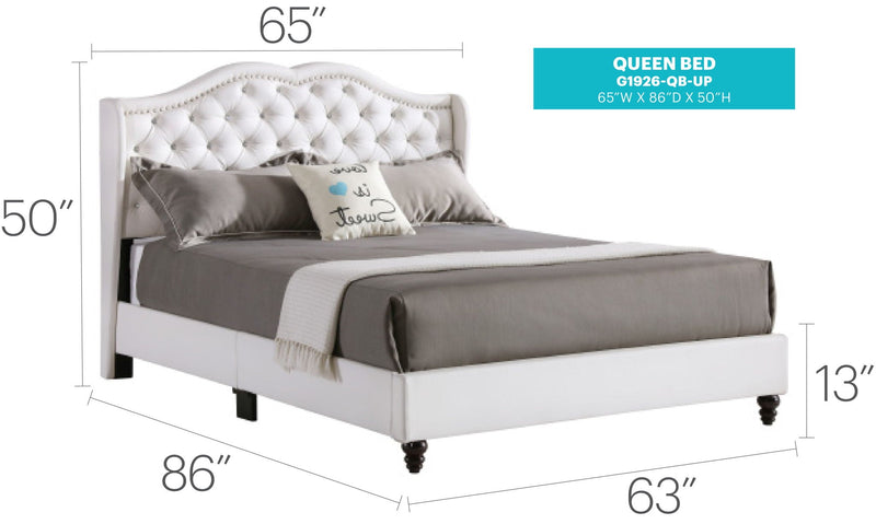 Upholstered Bed Transitional by Unique Piece Furniture