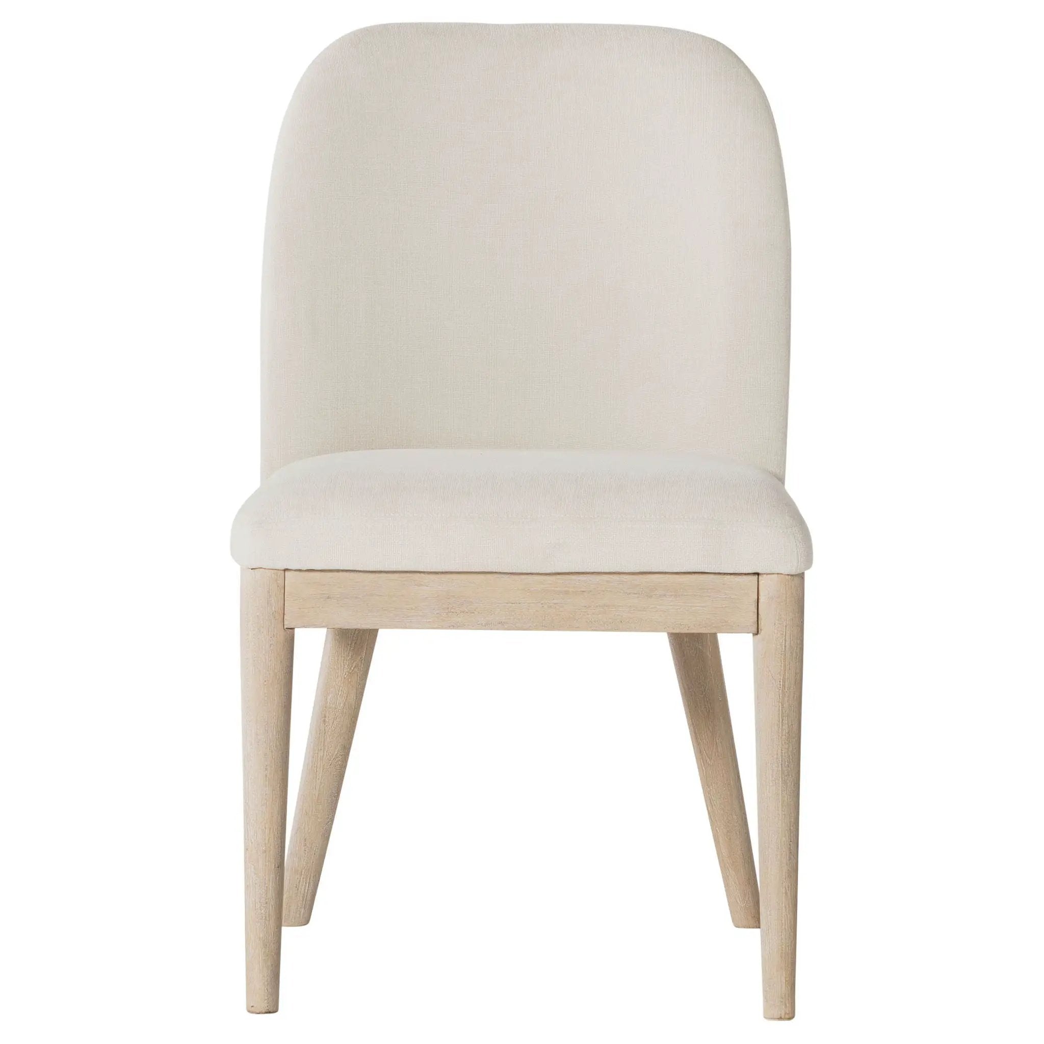 Solano Upholstered Dining Side Chair Beige (Set of 2) by Unique Piece Furniture