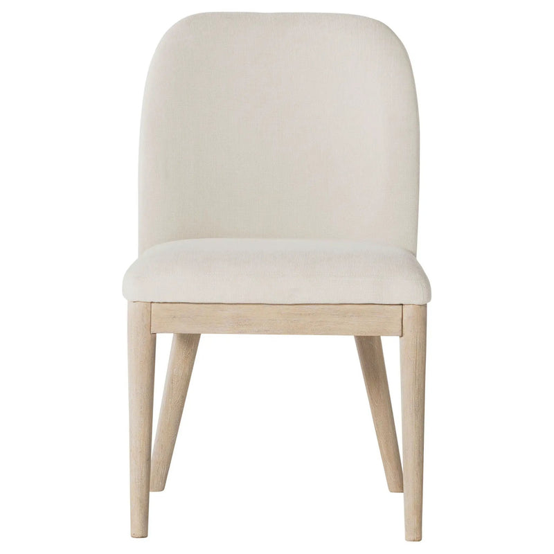 Solano Upholstered Dining Side Chair Beige (Set of 2) by Unique Piece Furniture